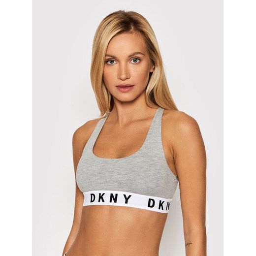 DKNY Biustonosz top DK4519 Szary ze sklepu MODIVO w kategorii Biustonosze - zdjęcie 182691904
