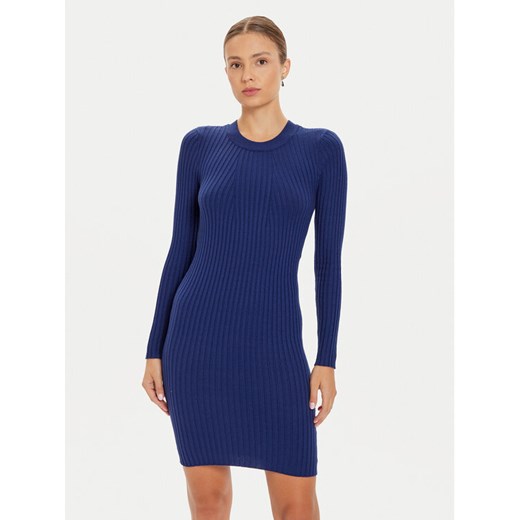 Pieces Sukienka dzianinowa Crista 17115048 Niebieski Slim Fit ze sklepu MODIVO w kategorii Sukienki - zdjęcie 182691933