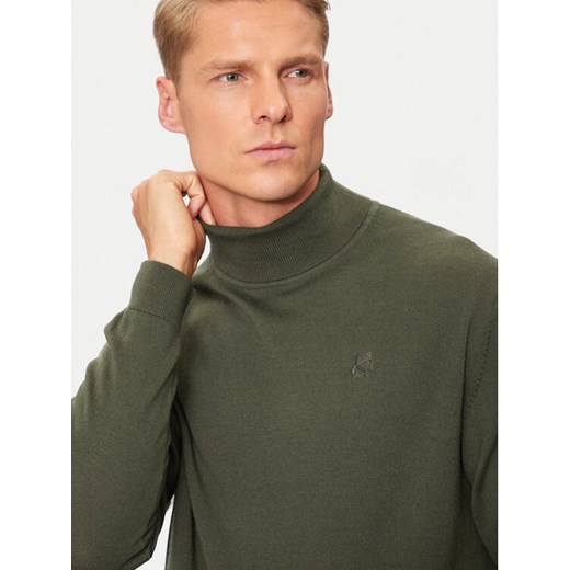 KARL LAGERFELD Golf 655058 544399 Zielony Regular Fit ze sklepu MODIVO w kategorii Swetry męskie - zdjęcie 182692173