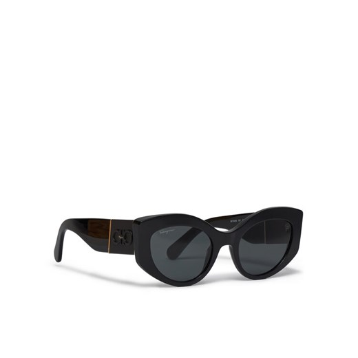 Salvatore Ferragamo Okulary przeciwsłoneczne SF1044S 001 Czarny ze sklepu MODIVO w kategorii Okulary przeciwsłoneczne damskie - zdjęcie 182692210