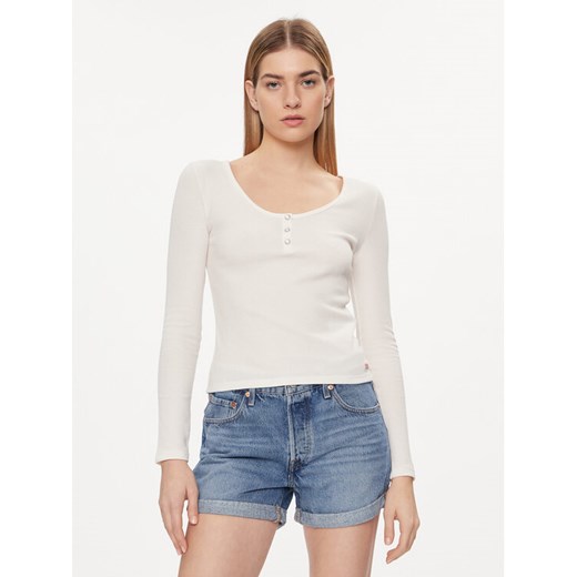 Levi's® Bluzka Dry Goods A7312-0000 Écru Slim Fit ze sklepu MODIVO w kategorii Bluzki damskie - zdjęcie 182692220