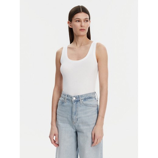 Gap Top 540670-02 Biały Slim Fit ze sklepu MODIVO w kategorii Bluzki damskie - zdjęcie 182692233