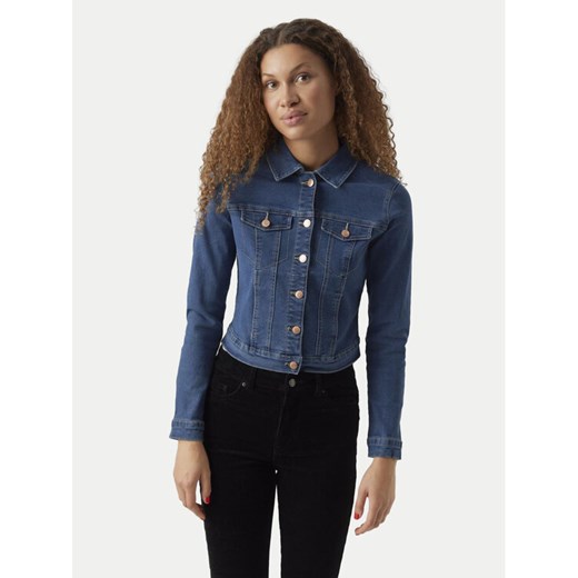 Vero Moda Kurtka jeansowa Luna 10279492 Niebieski Slim Fit ze sklepu MODIVO w kategorii Kurtki damskie - zdjęcie 182692333