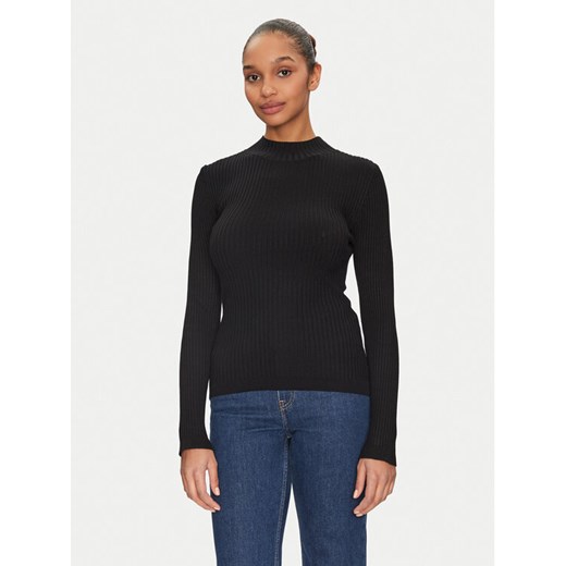 Morgan Sweter 251-MLACY Czarny Slim Fit ze sklepu MODIVO w kategorii Swetry damskie - zdjęcie 182692341