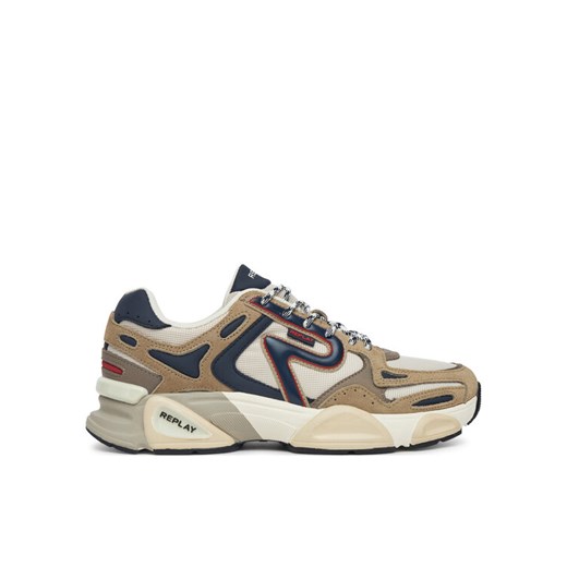 REPLAY Sneakersy GMS9M .000.C0008T Beżowy ze sklepu MODIVO w kategorii Buty sportowe męskie - zdjęcie 182692401