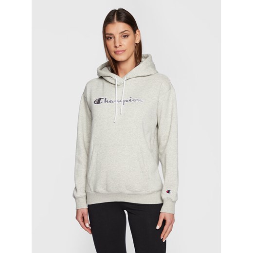 Champion Bluza 115477 Szary Regular Fit ze sklepu MODIVO w kategorii Bluzy damskie - zdjęcie 182692411