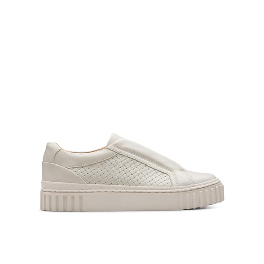 Clarks Sneakersy Mayhill Bay 26181207 Biały ze sklepu MODIVO w kategorii Buty sportowe damskie - zdjęcie 182692413