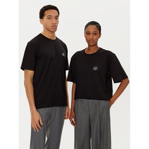 Filling Pieces T-Shirt Unisex Embroidered Knot 7449986 Czarny Regular Fit ze sklepu MODIVO w kategorii Bluzki damskie - zdjęcie 182692473