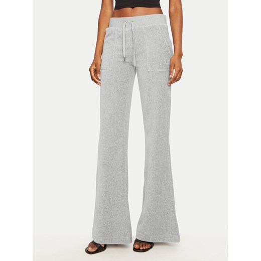 Juicy Couture Spodnie dresowe Layla JCSEBJ001 Szary Flared Leg ze sklepu MODIVO w kategorii Spodnie damskie - zdjęcie 182692520
