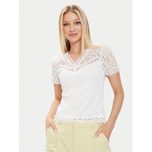 Morgan Bluzka 241-DOULI Écru Regular Fit ze sklepu MODIVO w kategorii Bluzki damskie - zdjęcie 182692553