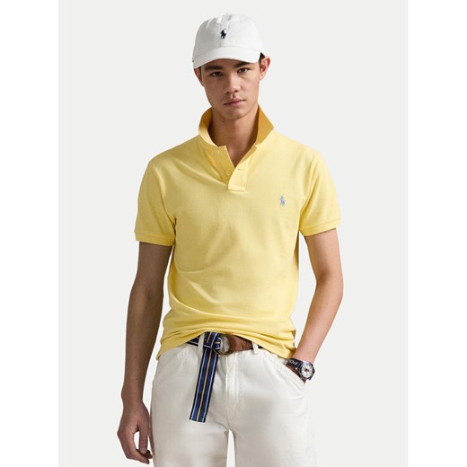 Polo Ralph Lauren Polo 710536856450 Żółty Slim Fit ze sklepu MODIVO w kategorii T-shirty męskie - zdjęcie 182692654