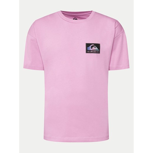 Quiksilver T-Shirt Back Flash EQYZT07605 Różowy Regular Fit ze sklepu MODIVO w kategorii T-shirty męskie - zdjęcie 182692661