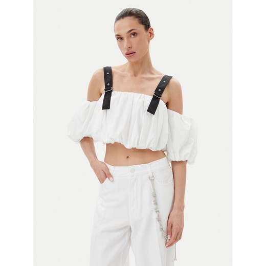 PINKO Top 105176 A2LD Biały Regular Fit ze sklepu MODIVO w kategorii Bluzki damskie - zdjęcie 182692684