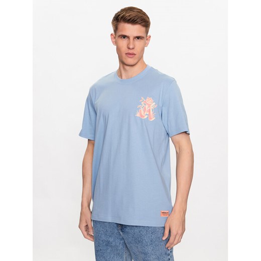 adidas T-Shirt Graphic Glide T-Shirt IC5750 Błękitny Loose Fit ze sklepu MODIVO w kategorii T-shirty męskie - zdjęcie 182692793