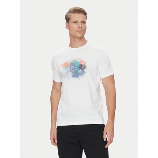 Paul&Shark T-Shirt 25411095 Biały Regular Fit ze sklepu MODIVO w kategorii T-shirty męskie - zdjęcie 182692804
