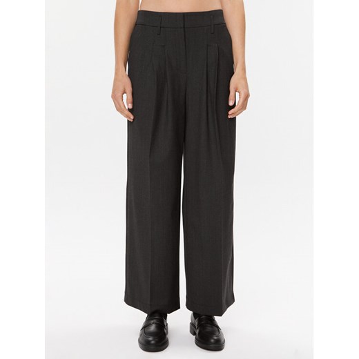 Herskind Spodnie materiałowe Lotus 4928958 Szary Relaxed Fit ze sklepu MODIVO w kategorii Spodnie damskie - zdjęcie 182692852