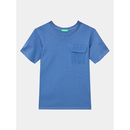 United Colors Of Benetton T-Shirt 3096G1097 Niebieski Regular Fit ze sklepu MODIVO w kategorii T-shirty chłopięce - zdjęcie 182692860