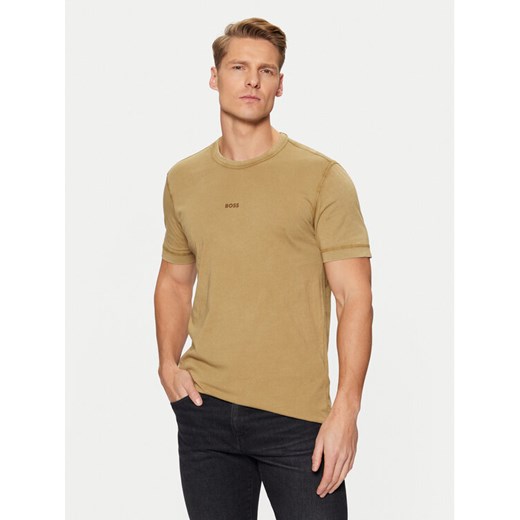 BOSS T-Shirt Tokks 50502173 Beżowy Regular Fit ze sklepu MODIVO w kategorii T-shirty męskie - zdjęcie 182692862