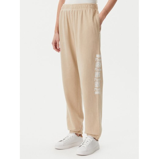 PINKO Spodnie dresowe Plumcake 104790 A2CV Beżowy Regular Fit ze sklepu MODIVO w kategorii Spodnie damskie - zdjęcie 182692962
