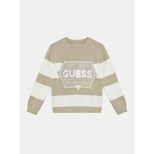 Guess Sweter L5RQ09 KCCH0 Beżowy Regular Fit ze sklepu MODIVO w kategorii Swetry dziewczęce - zdjęcie 182693040