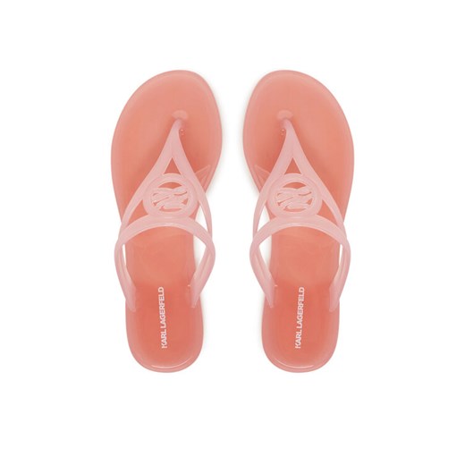 KARL LAGERFELD Japonki Jelly Thong KL80007A Różowy ze sklepu MODIVO w kategorii Klapki damskie - zdjęcie 182693052