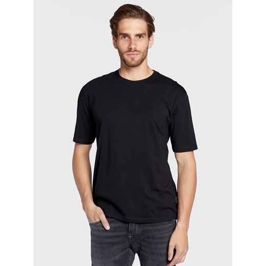 Sisley T-Shirt 3I1XS101J Czarny Regular Fit ze sklepu MODIVO w kategorii T-shirty męskie - zdjęcie 182693070