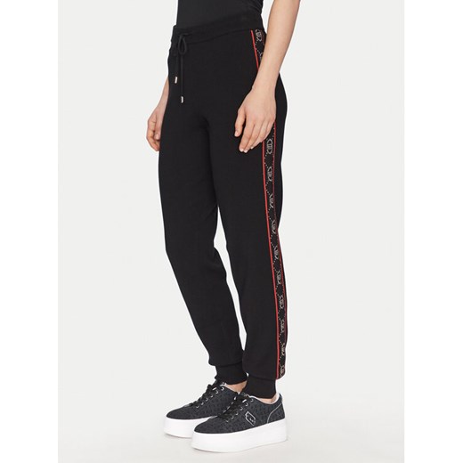 Liu Jo Sport Spodnie dresowe TF4226 MS63L Czarny Regular Fit ze sklepu MODIVO w kategorii Spodnie damskie - zdjęcie 182693132