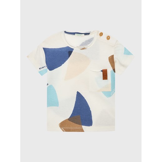 United Colors Of Benetton T-Shirt 3HVDA102C Biały Regular Fit ze sklepu MODIVO w kategorii Koszulki niemowlęce - zdjęcie 182693221