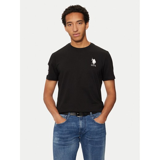 U.S. Polo Assn. T-Shirt MUP3311 Czarny Slim Fit ze sklepu MODIVO w kategorii T-shirty męskie - zdjęcie 182693271
