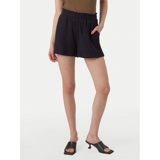Vero Moda Szorty materiałowe Natali 10279687 Czarny Baggy Fit ze sklepu MODIVO w kategorii Szorty - zdjęcie 182693283