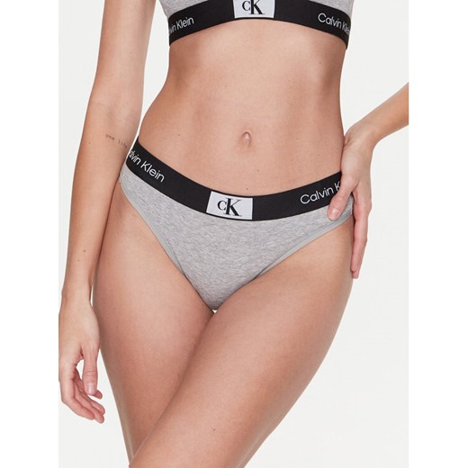 Calvin Klein Underwear Figi klasyczne Modern 000QF7222E Szary ze sklepu MODIVO w kategorii Majtki damskie - zdjęcie 182693323