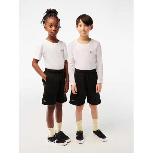 Lacoste Szorty sportowe GJ9733 Czarny Regular Fit ze sklepu MODIVO w kategorii Spodenki chłopięce - zdjęcie 182693352