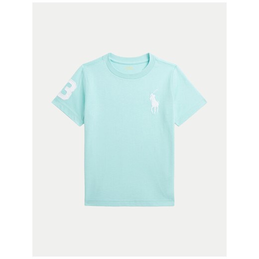 Polo Ralph Lauren T-Shirt 322832907064 Błękitny Regular Fit ze sklepu MODIVO w kategorii T-shirty chłopięce - zdjęcie 182693372