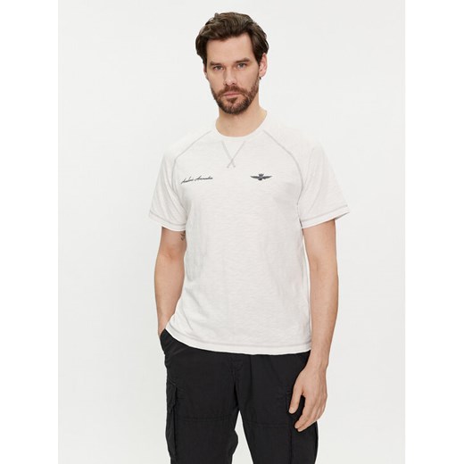 Aeronautica Militare T-Shirt 241TS2199J628 Biały Regular Fit ze sklepu MODIVO w kategorii T-shirty męskie - zdjęcie 182693402