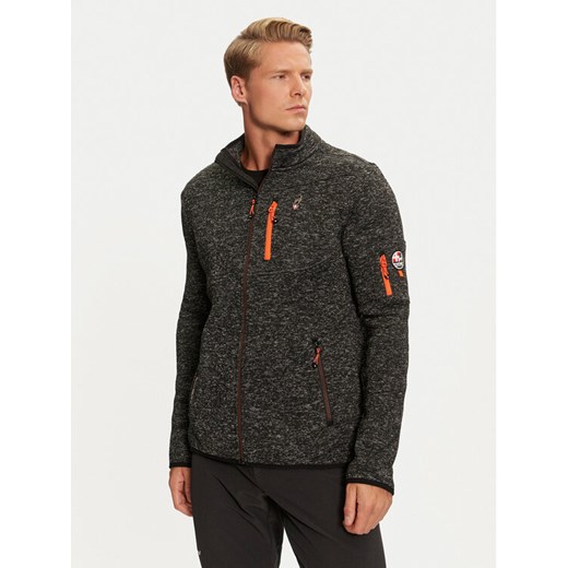 Aulp Bluza techniczna Navoy Czarny Regular Fit ze sklepu MODIVO w kategorii Bluzy męskie - zdjęcie 182693403