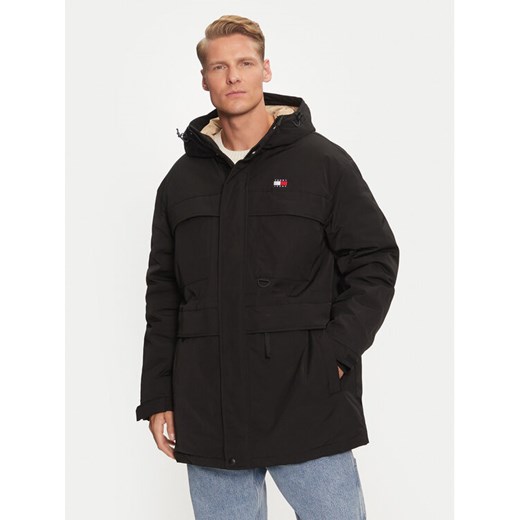 Tommy Jeans Kurtka zimowa DM0DM20005 Czarny Relaxed Fit ze sklepu MODIVO w kategorii Kurtki męskie - zdjęcie 182693410
