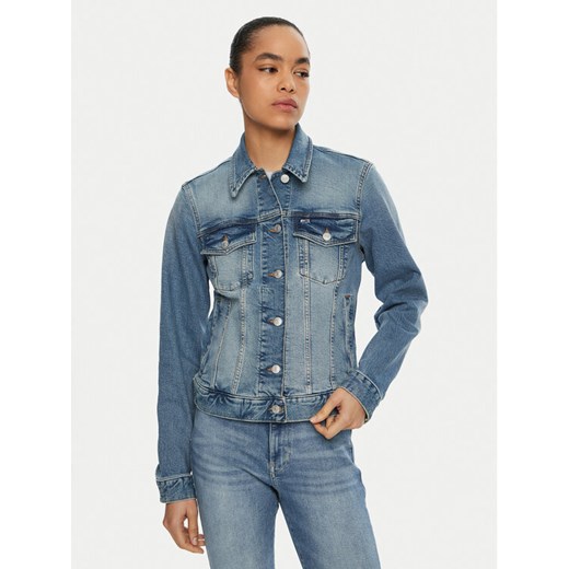Tommy Jeans Kurtka jeansowa Classic DW0DW19858 Niebieski Regular Fit ze sklepu MODIVO w kategorii Kurtki damskie - zdjęcie 182693441
