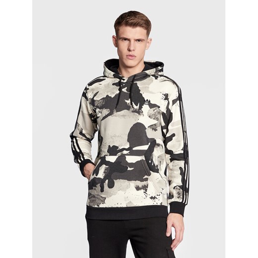 adidas Bluza Camo Series HK2805 Szary Regular Fit ze sklepu MODIVO w kategorii Bluzy męskie - zdjęcie 182693461