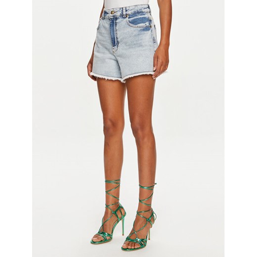 Versace Jeans Couture Szorty jeansowe 76HAD541 Niebieski Skinny Fit ze sklepu MODIVO w kategorii Szorty - zdjęcie 182693522
