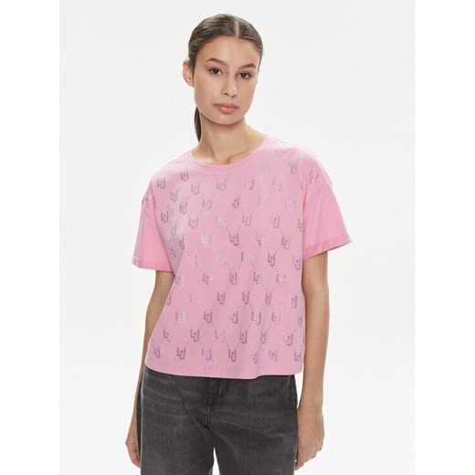 Liu Jo T-Shirt Moda M/C MA4326 J5904 Różowy Relaxed Fit ze sklepu MODIVO w kategorii Bluzki damskie - zdjęcie 182693532