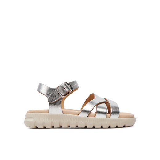 Geox Sandały J Sandal Soleima Gir J45GSA 000CF C1007 M Srebrny ze sklepu MODIVO w kategorii Sandały dziecięce - zdjęcie 182693540