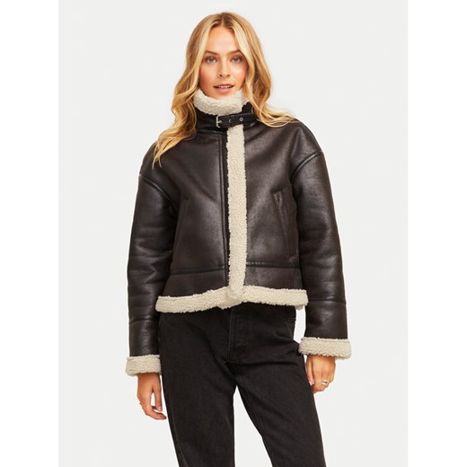 JJXX Kurtka z imitacji skóry Yolanda 12259326 Brązowy Regular Fit ze sklepu MODIVO w kategorii Kurtki damskie - zdjęcie 182693590