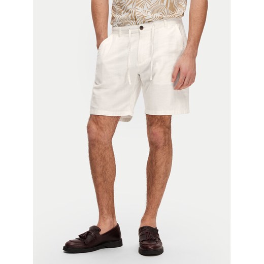 Selected Homme Szorty materiałowe Brody 16087638 Écru Regular Fit ze sklepu MODIVO w kategorii Spodenki męskie - zdjęcie 182693641