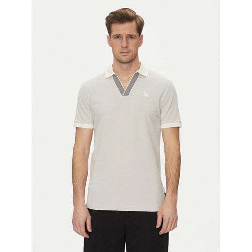 Richmond X Polo UMP25168PO Szary Regular Fit ze sklepu MODIVO w kategorii T-shirty męskie - zdjęcie 182693644