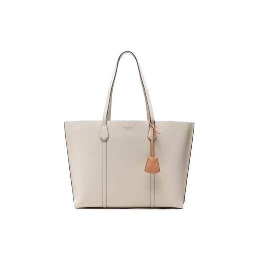 Tory Burch Torebka Perry Triple-Compartment Tote 81932 Biały ze sklepu MODIVO w kategorii Torby Shopper bag - zdjęcie 182693694