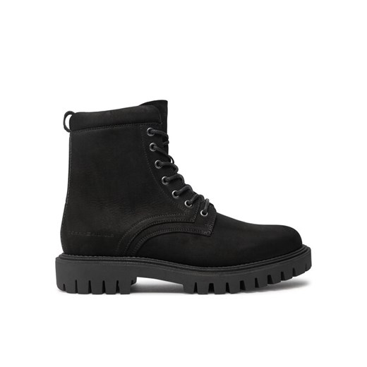 Tommy Hilfiger Trapery Casual Hilfiger Chunk Z Nbk Boot FM0FM05149 Czarny ze sklepu MODIVO w kategorii Buty zimowe męskie - zdjęcie 182693731