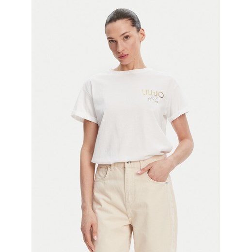 Liu Jo T-Shirt WA5007 JS923 Biały Relaxed Fit ze sklepu MODIVO w kategorii Bluzki damskie - zdjęcie 182693800