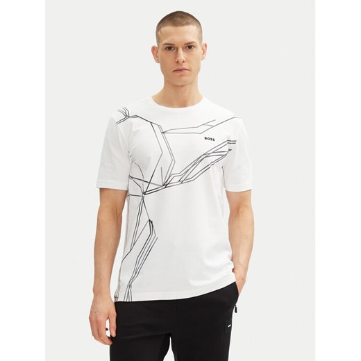 BOSS T-Shirt Beetle 50542048 Biały Regular Fit ze sklepu MODIVO w kategorii T-shirty męskie - zdjęcie 182693872
