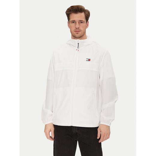 Tommy Jeans Wiatrówka Chicago DM0DM20204 Écru Regular Fit ze sklepu MODIVO w kategorii Kurtki męskie - zdjęcie 182693874