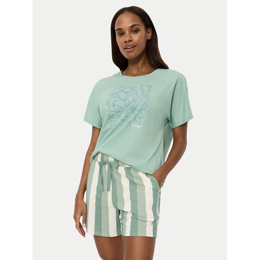 Triumph Szorty piżamowe Mix & Match 10218280 Zielony Relaxed Fit Triumph 44 MODIVO